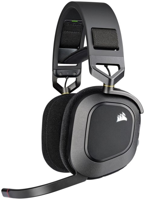 Słuchawki z mikrofonem CORSAIR HS80 RGB Carbon Czarny Słuchawki z mikrofonem CORSAIR HS80 RGB Carbon Czarny