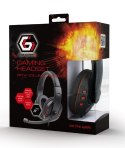 Słuchawki z mikrofonem GEMBIRD GHS-402 Czarno-czerwony Słuchawki z mikrofonem GEMBIRD GHS-402 Czarno-czerwony