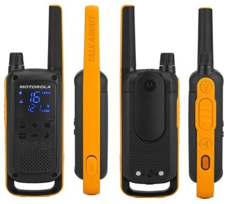Motorola T82 Extreme Quad Pack Krótkofalówka, (Walkie-Talkie), 10 km, Czarny Motorola T82 Extreme Quad Pack Krótkofalówka, (Walkie-Talkie), 10 km, Czarny
