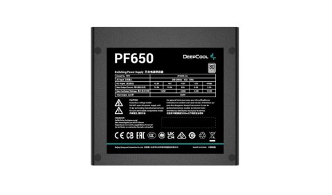 Zasilacz PC DEEPCOOL 650W R-PF650D-HA0B-EU Zasilacz PC DEEPCOOL 650W R-PF650D-HA0B-EU