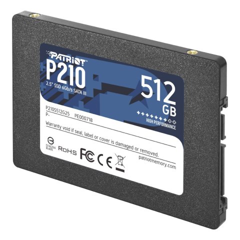 Dysk SSD PATRIOT P210 512 GB (2.5″ /512GB ) Dysk SSD PATRIOT P210 512 GB (2.5″ /512GB )