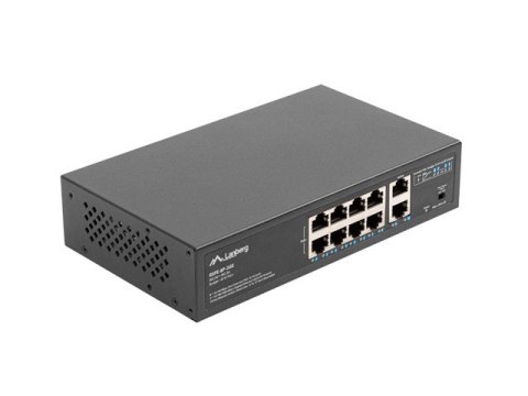 Przełącznik LANBERG RSFE-8P-2GE-120 (2x 10/100/1000 ) Przełącznik LANBERG RSFE-8P-2GE-120 (2x 10/100/1000 )