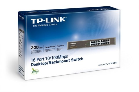 Przełącznik TP-LINK TL-SF1016DS (16x 10/100 ) Przełącznik TP-LINK TL-SF1016DS (16x 10/100 )