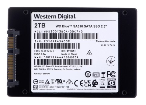 Dysk SSD WD Blue 2 TB (2.5″ /2TB ) Dysk SSD WD Blue 2 TB (2.5″ /2TB )