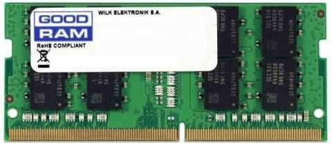 Pamięć GOODRAM (SODIMM/DDR4/8 GB/2666MHz/19 CLCL/SINGLE) Pamięć GOODRAM (SODIMM/DDR4/8 GB/2666MHz/19 CLCL/SINGLE)