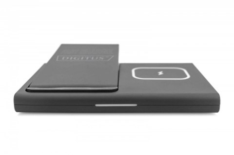 Stacja ładująca indukcyjna 3w1 składana 15W MagSafe + Qi 1m USB Czarna Stacja ładująca indukcyjna 3w1 składana 15W MagSafe + Qi 1m USB Czarna