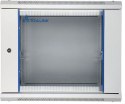 Szafka wisząca rack 9U 600x450 szara szklane drzwi Szafka wisząca rack 9U 600x450 szara szklane drzwi