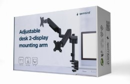 Uchwyt biurkowy Gembird na 2 monitory MA-DA2P-01 (17 - 32