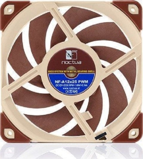 Wentylator do obudów NOCTUA NF-A12X25 PWM Wentylator do obudów NOCTUA NF-A12X25 PWM