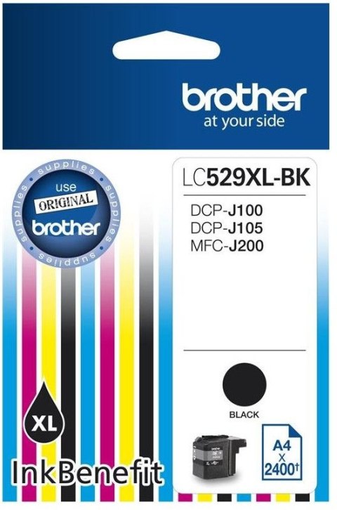 Kartridż BROTHER LC529XLBK czarny LC-529XL-BK Kartridż BROTHER LC529XLBK czarny LC-529XL-BK