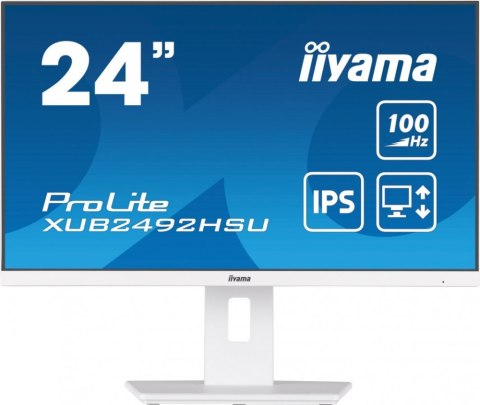 Monitor IIYAMA XUB2492HSU-W6 (24" /IPS /100Hz /1920 x 1080 /Biały) Monitor IIYAMA XUB2492HSU-W6 (24" /IPS /100Hz /1920 x 1080 /Biały)