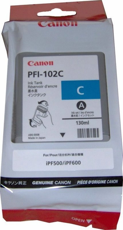 Wkład CANON PFI-102C 0896B001AA Wkład CANON PFI-102C 0896B001AA