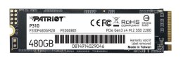 Dysk SSD M.2 PATRIOT P310 PCIe m.2 SSD 480 GB (M.2 2280″ /480 GB )