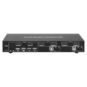 TECHLY 101928 Techly 2-portowy przełącznik KVM DisplayPort/USB 2x1 z podwójnym wideo i audio TECHLY 101928 Techly 2-portowy przełącznik KVM DisplayPort/USB 2x1 z podwójnym wideo i audio