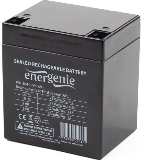 Bateria do zasilacza awaryjnego GEMBIRD BAT-12V4.5AH Bateria do zasilacza awaryjnego GEMBIRD BAT-12V4.5AH