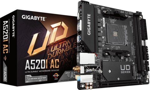 Płyta główna GIGABYTE A520I AC (Socket AM4 /mini ITX) Płyta główna GIGABYTE A520I AC (Socket AM4 /mini ITX)