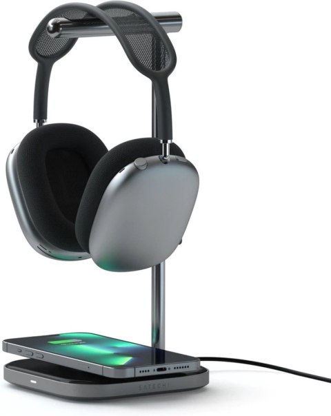 Satechi Headphone Stand 2in1 - podstawka do AirPods Max oraz ładowarka bezprzewodowa (space gray) Satechi Headphone Stand 2in1 - podstawka do AirPods Max oraz ładowarka bezprzewodowa (space gray)