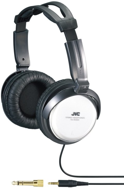 Słuchawki Na głowę JVC HA-RX500 (3.5m /3.5 mm (pozłacany) wtyk/Czarno-biały) Słuchawki Na głowę JVC HA-RX500 (3.5m /3.5 mm (pozłacany) wtyk/Czarno-biały)