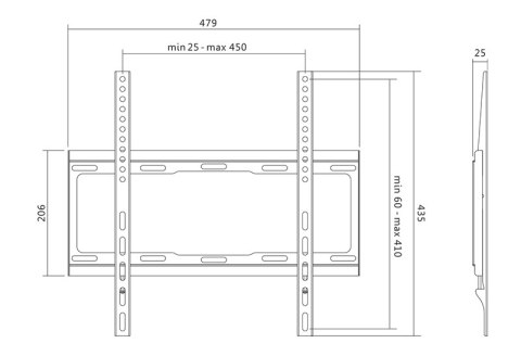 Uchwyt do TV LOGILINK BP0011 (nośność 40kg /32 - 55 cali) Uchwyt do TV LOGILINK BP0011 (nośność 40kg /32 - 55 cali)