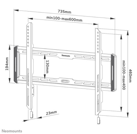 Uchwyt do TV NEOMOUNTS BY NEWSTAR WL30-550BL16 (nośność 70kg /40 - 75 cali) Uchwyt do TV NEOMOUNTS BY NEWSTAR WL30-550BL16 (nośność 70kg /40 - 75 cali)