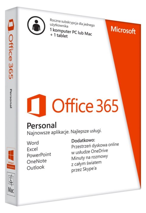 Microsoft ESD Microsoft 365 Personal 1Y 1U Win/Mac 32/64bit AllLng DwnLd EuroZone QQ2-00012 Microsoft ESD Microsoft 365 Personal 1Y 1U Win/Mac 32/64bit AllLng DwnLd EuroZone QQ2-00012
