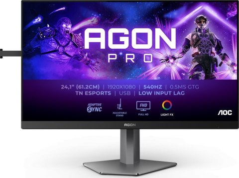 Monitor AOC AGON PRO AG246FK (24.1" /TN /540Hz /1920 x 1080 /Czarno-szary) Monitor AOC AGON PRO AG246FK (24.1" /TN /540Hz /1920 x 1080 /Czarno-szary)
