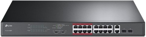 Przełącznik TP-LINK TL-SL1218MP (16x 10/100 PoE+ ) Przełącznik TP-LINK TL-SL1218MP (16x 10/100 PoE+ )