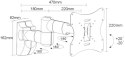 Uchwyt do TV MACLEAN BRACKETS Czarny MC-503A B (nośność 30kg /23 - 42 cale) Uchwyt do TV MACLEAN BRACKETS Czarny MC-503A B (nośność 30kg /23 - 42 cale)