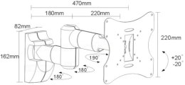 Uchwyt do TV MACLEAN BRACKETS Czarny MC-503A B (nośność 30kg /23 - 42 cale)