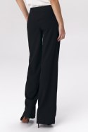 Czarne spodnie palazzo SD38 Black - Nife - 40