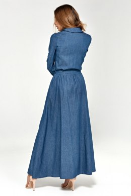 Sukienka maxi z długim rękawem S93 Jeans - Nife - 42