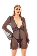 Szlafrok Model Maxine Black - Anais - 2XL/3XL Szlafrok Model Maxine Black - Anais - 2XL/3XL