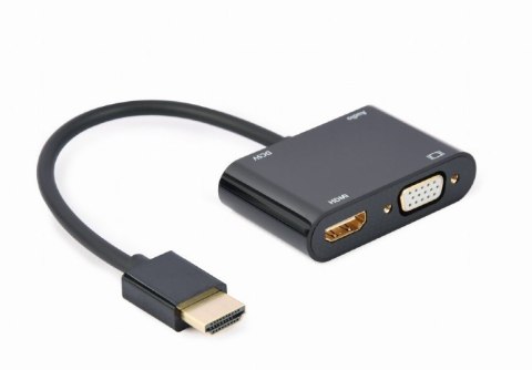 Adapter GEMBIRD A-HDMIM-HDMIFVGAF-01 HDMI - HDMI/VGA/Audio Adapter GEMBIRD A-HDMIM-HDMIFVGAF-01 HDMI - HDMI/VGA/Audio