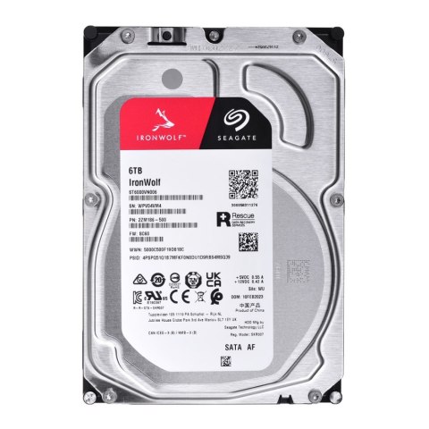 Dysk serwerowy HDD SEAGATE IronWolf ST6000VN006 (6 TB /3.5" /5400RPM ) Dysk serwerowy HDD SEAGATE IronWolf ST6000VN006 (6 TB /3.5" /5400RPM )