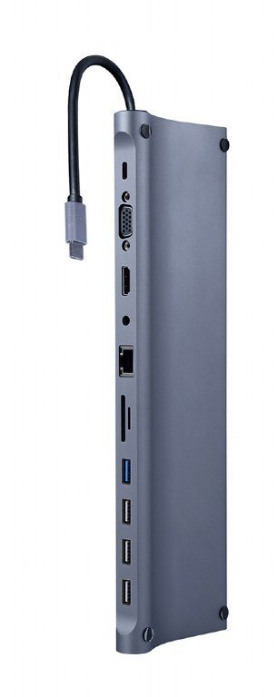 Hub USB GEMBIRD Hub USB-C PD GbE VGA HDMI 4xUSB czytnik kart SD Hub USB GEMBIRD Hub USB-C PD GbE VGA HDMI 4xUSB czytnik kart SD