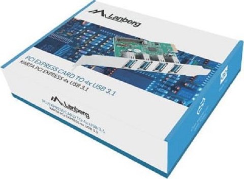 LANBERG PCE-US3-004 4x USB 3.2 Gen 1 LANBERG PCE-US3-004 4x USB 3.2 Gen 1