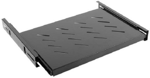 Półka do szaf 19'' 600mm 1U 465x350mm czarna Półka do szaf 19'' 600mm 1U 465x350mm czarna