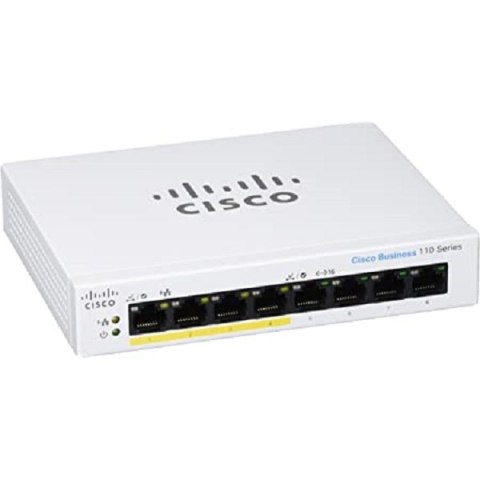 Przełącznik CISCO CBS110-8PP-D-EU (4x 10/100/1000 ) Przełącznik CISCO CBS110-8PP-D-EU (4x 10/100/1000 )