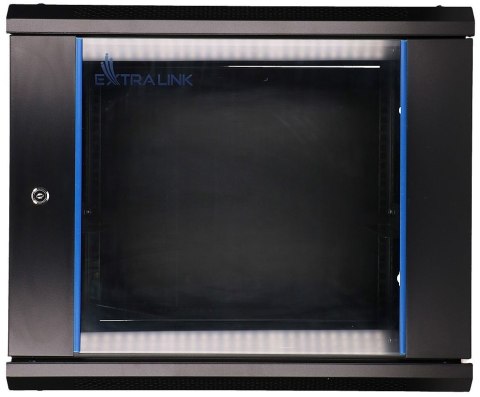 Szafka wisząca rack 9U 600x600 czarna szklane drzwi Szafka wisząca rack 9U 600x600 czarna szklane drzwi