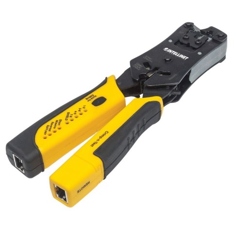 Zaciskarka wtyków RJ411/RJ12/RJ22/RJ45 z testerem okablowania Zaciskarka wtyków RJ411/RJ12/RJ22/RJ45 z testerem okablowania