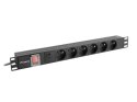 Listwa zasilająca LANBERG PDU-06E-0200-BK Listwa zasilająca LANBERG PDU-06E-0200-BK
