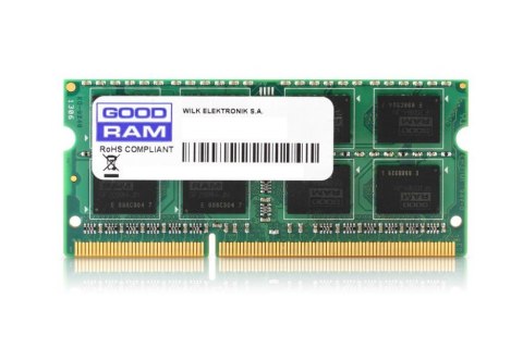 Pamięć GOODRAM (SODIMM/DDR3/4 GB/1600MHz/11 CLCL/SINGLE) Pamięć GOODRAM (SODIMM/DDR3/4 GB/1600MHz/11 CLCL/SINGLE)