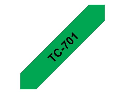 Taśma BROTHER Czarny TC-701 Taśma BROTHER Czarny TC-701