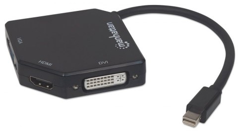 Adapter MANHATTAN 207720 Mini DisplayPort - VGA/DVI/HDMI Adapter MANHATTAN 207720 Mini DisplayPort - VGA/DVI/HDMI