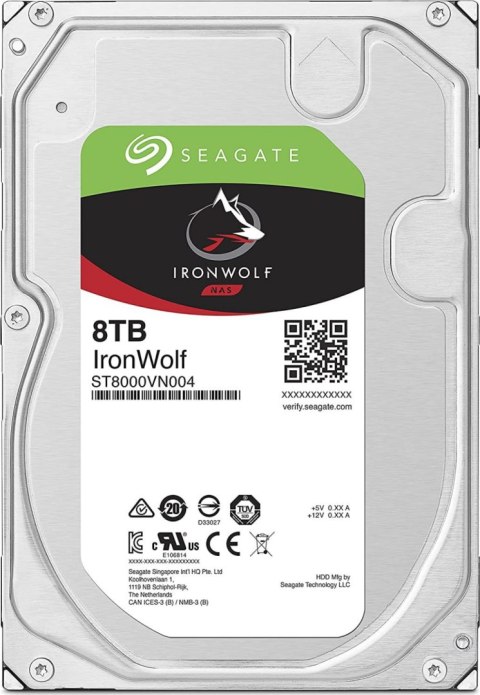 Dysk serwerowy HDD SEAGATE NAS +Rescue ST8000VN002 (8 TB /3.5" /5400RPM ) Dysk serwerowy HDD SEAGATE NAS +Rescue ST8000VN002 (8 TB /3.5" /5400RPM )