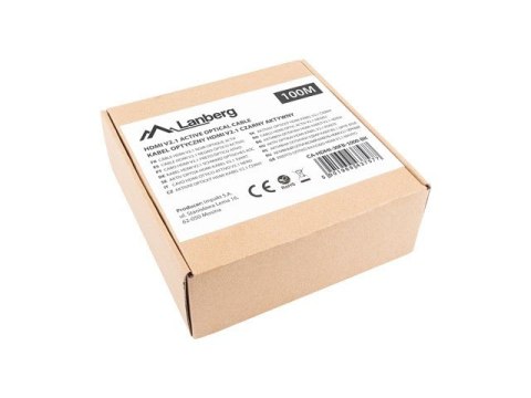 LANBERG CA-HDMI-30FB-1000-BK 100m /sHDMI typ A HDMI typ A LANBERG CA-HDMI-30FB-1000-BK 100m /sHDMI typ A HDMI typ A