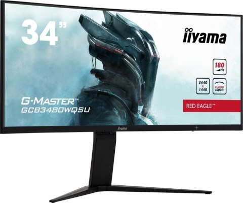 Monitor IIYAMA GCB3480WQSU-B1 (34" /VA /180Hz /3440 x 1440 /Czarny) Monitor IIYAMA GCB3480WQSU-B1 (34" /VA /180Hz /3440 x 1440 /Czarny)