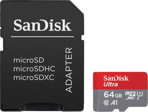 Karta pamięci SANDISK 64 GB Adapter SD Karta pamięci SANDISK 64 GB Adapter SD