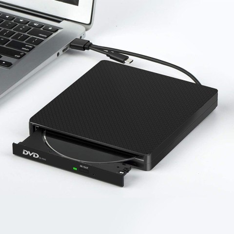 Napęd optyczny DVD Notebook USB 2.0 Czarny Napęd optyczny DVD Notebook USB 2.0 Czarny