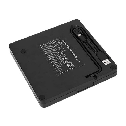 Napęd optyczny DVD Notebook USB 2.0 Czarny Napęd optyczny DVD Notebook USB 2.0 Czarny